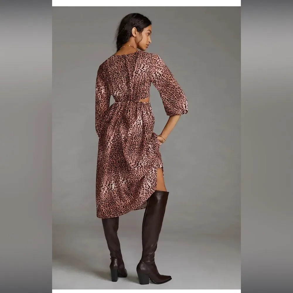 Anthropologie Ranna Gill leopard dress - Picture 3 of 16